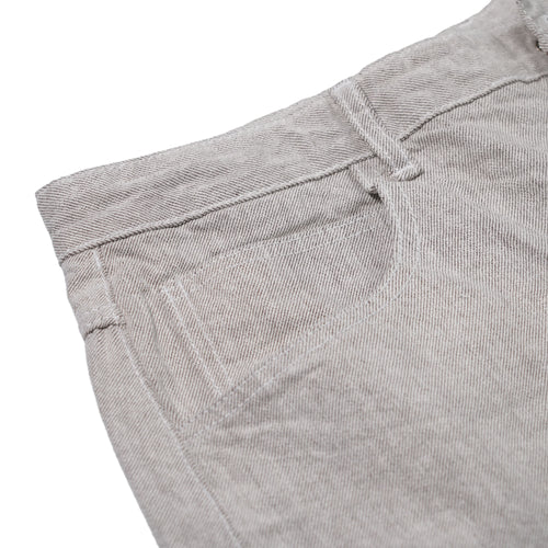 Barrel-Leg Logo Patch Pants Brown