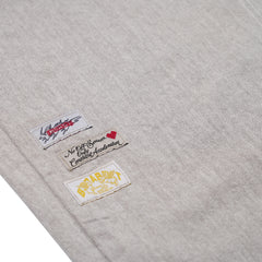 Barrel-Leg Logo Patch Pants Brown