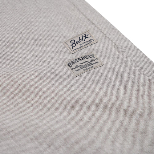 Barrel-Leg Logo Patch Pants Brown