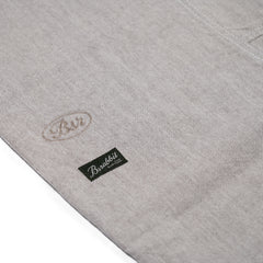 Barrel-Leg Logo Patch Pants Brown