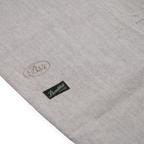 Barrel-Leg Logo Patch Pants Brown