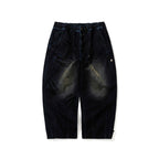 Dsxbs Super Wide Pintuck Wax Real Denim Pants Worn Midnight Denim