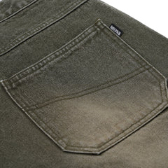 Damaged Denim Shorts Olive