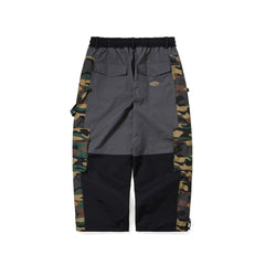 Heritage Big Cargo Pocket Super Wide Ventilation Pants Black Camo