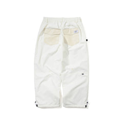 Vertical Applique Super Wide Ventilation Pants Ivory