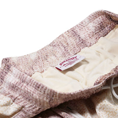 Color-Block Mesh Track Shorts Beige