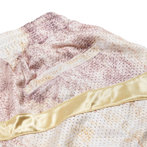 Color-Block Mesh Track Shorts Beige