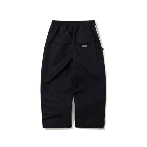 Aged Contrast Super Wide Ventilation Pants Black