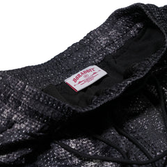 Color-Block Mesh Track Shorts Black