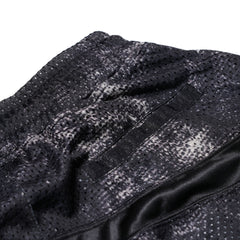 Color-Block Mesh Track Shorts Black