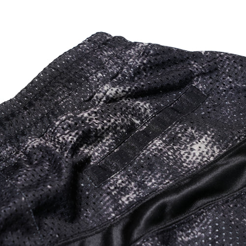 Color-Block Mesh Track Shorts Black