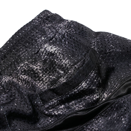 Color-Block Mesh Track Shorts Black