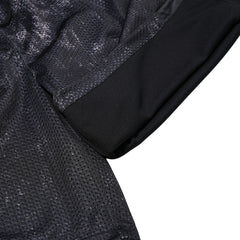 Color-Block Mesh Track Shorts Black