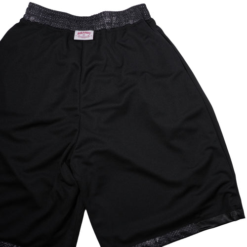 Color-Block Mesh Track Shorts Black