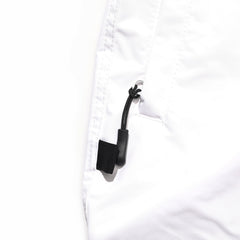Cargo Pocket Box Track Pants White