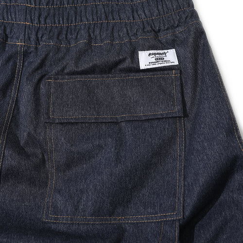 Stitch One Pocket Track Pants Denim Blue