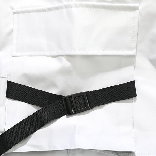 3L Cargo Jogger Pants White