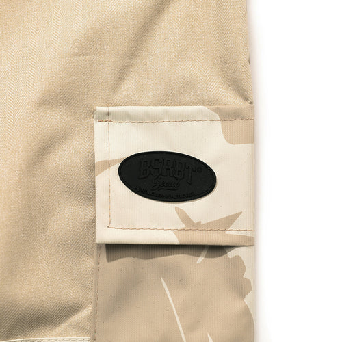 Bsrbt Cargo Bib Pants Cream Camo