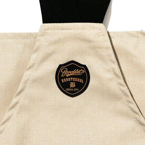 Bsrbt Cargo Bib Pants Cream Camo