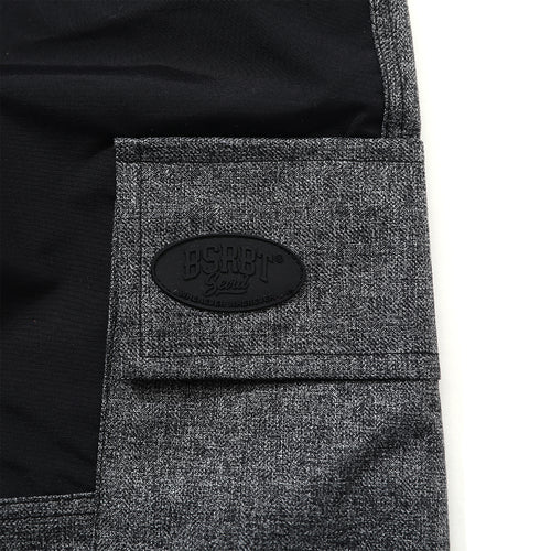Bsrbt Cargo Bib Pants Black Denim