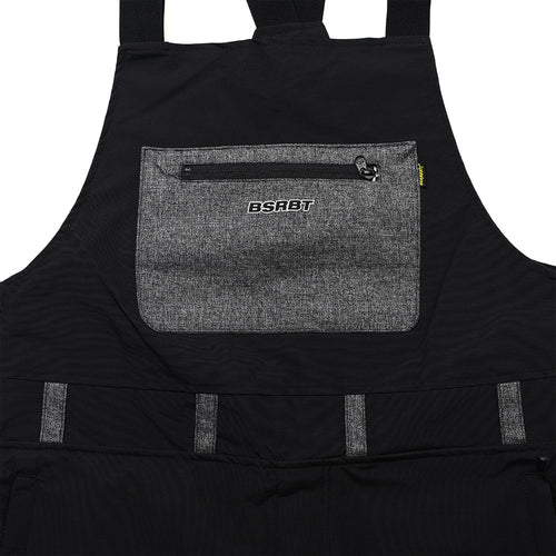 Bsrbt Cargo Bib Pants Black Denim