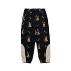 Royal Fleece Jogger Pants Bear Rabbit Black