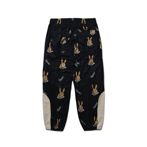 Royal Fleece Jogger Pants Bear Rabbit Black
