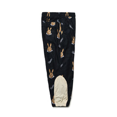 Royal Fleece Jogger Pants Bear Rabbit Black