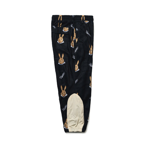 Royal Fleece Jogger Pants Bear Rabbit Black