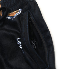 Royal Fleece Jogger Pants Bear Rabbit Black