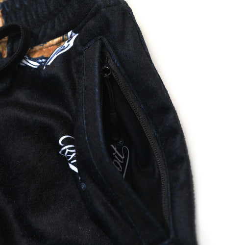 Royal Fleece Jogger Pants Bear Rabbit Black