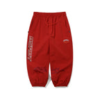 Light Active Super Wide Jogger Pants Red