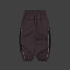 Light Weight Reflective Line Super Wide Jogger Pants Baby Pink