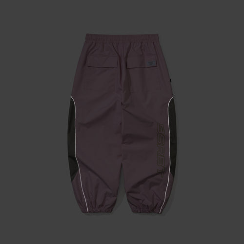 Light Weight Reflective Line Super Wide Jogger Pants Baby Pink