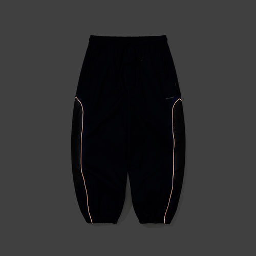 Light Weight Reflective Line Super Wide Jogger Pants Navy