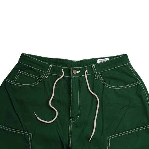 Work Widefit Oxford Pants Green