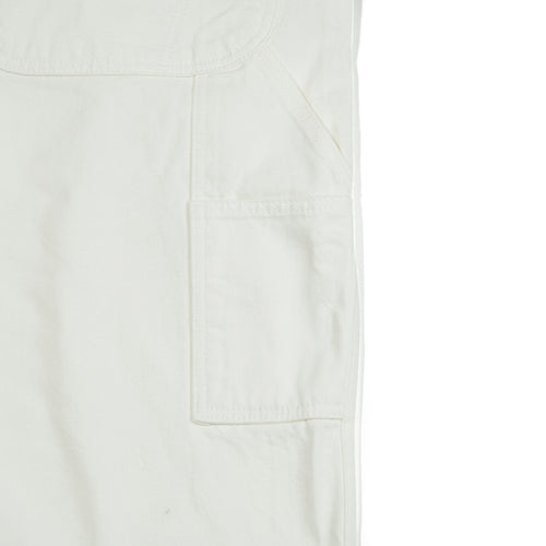 Carpenter Loosefit Denim Overall White