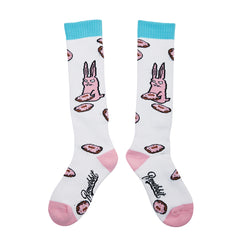 Gr Donut Snowboard Socks White