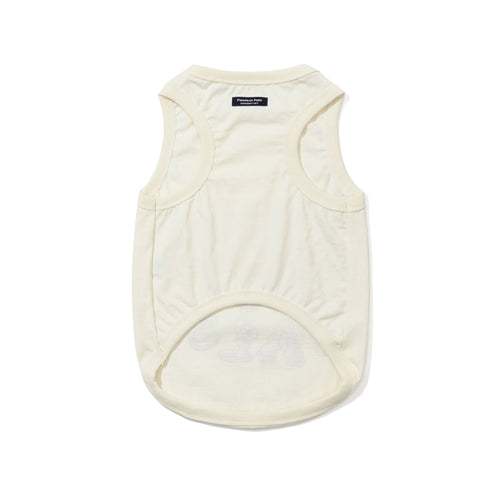 Pawfect Pals Character Lettering Pet Sleeveless Top Ivory