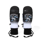 Smoking Rabbit Zip Pocket Mittens Black