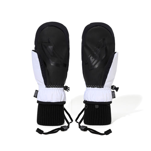 Smoking Rabbit Zip Pocket Mittens Black