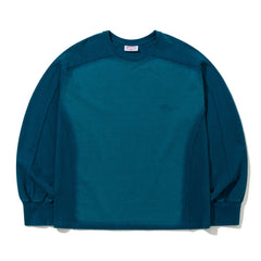Laser Logo Washed Long Sleeve Cobalt Blue