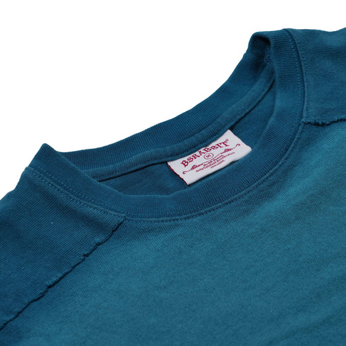 Laser Logo Washed Long Sleeve Cobalt Blue