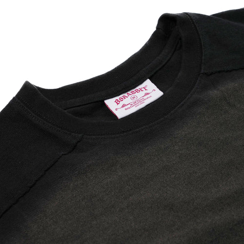 Laser Logo Washed Long Sleeve Charcoal