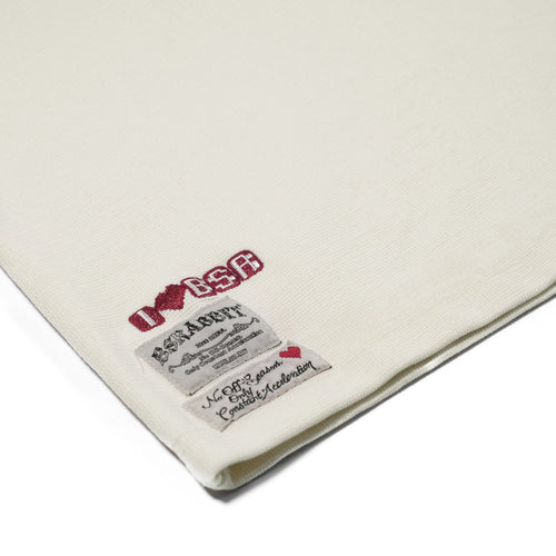 Logo Patch Washed Long Sleeve Soft Ivory