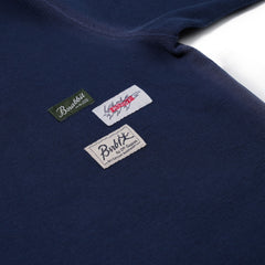 Logo Patch Washed Long Sleeve Navy