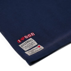 Logo Patch Washed Long Sleeve Navy