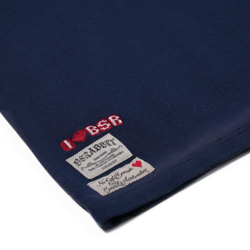 Logo Patch Washed Long Sleeve Navy