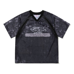 Color-Block Mesh SST Black