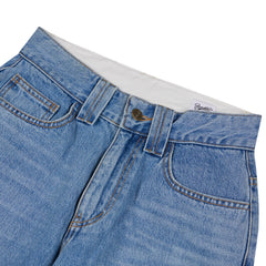 Wmns Loosefit Denim Pants Blue